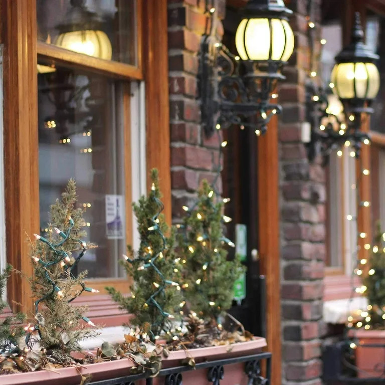 Chrsitmas light 100-Count Clear White Christmas Light Set Green Wire Lights for Christmas Decorat... | Walmart (US)