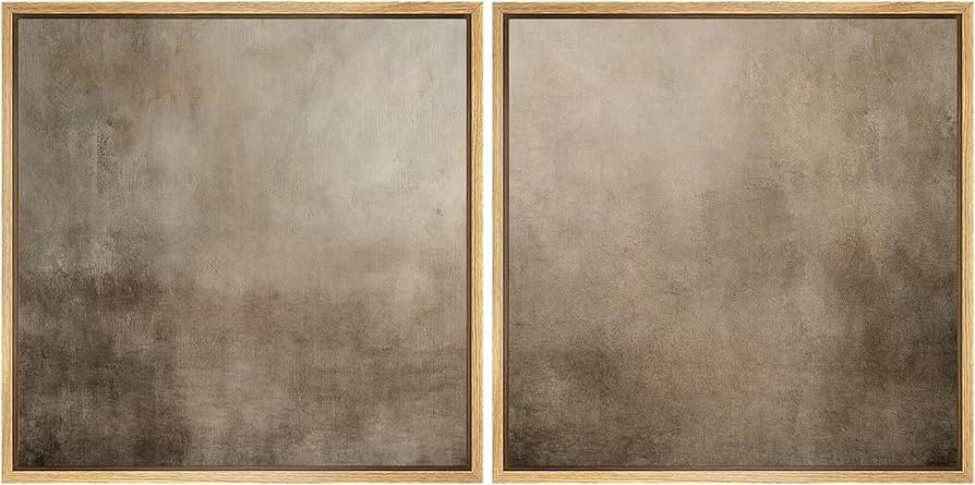 SIGNFORD Framed Canvas Print Wall Art Set Neutral Abstract Minimalist Earthy Tones Illustrations ... | Amazon (US)