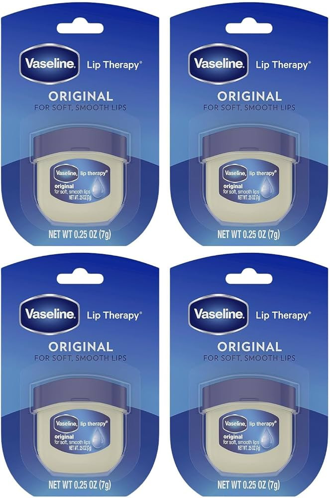Vaseline Lip Therapy Original – Mini Vaseline Lip Balm, Hydrating Petroleum Jelly, Clear Lip Gl... | Amazon (US)