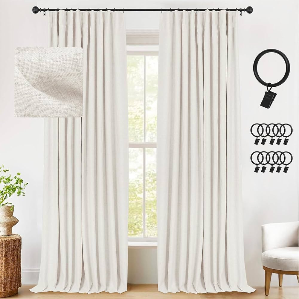 INOVADAY Thermal Sliding Door Curtains 100% Blackout Curtains for Bedroom, Sliding Glass Door Dra... | Amazon (US)