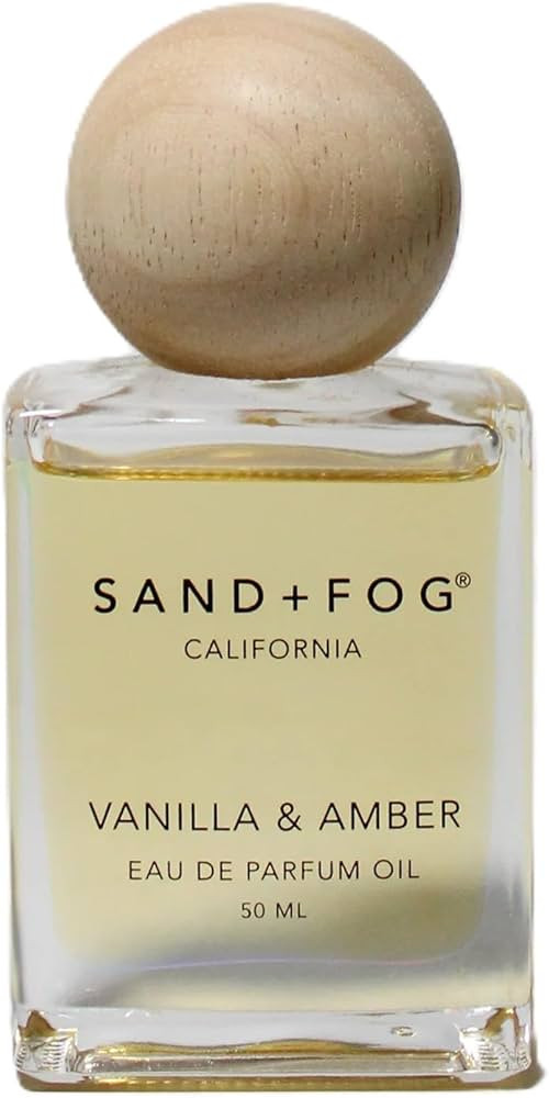 Sand + Fog Vanilla and Amber Perfume Oil, 1.7 fl oz, Roll-on Applicator | Amazon (US)