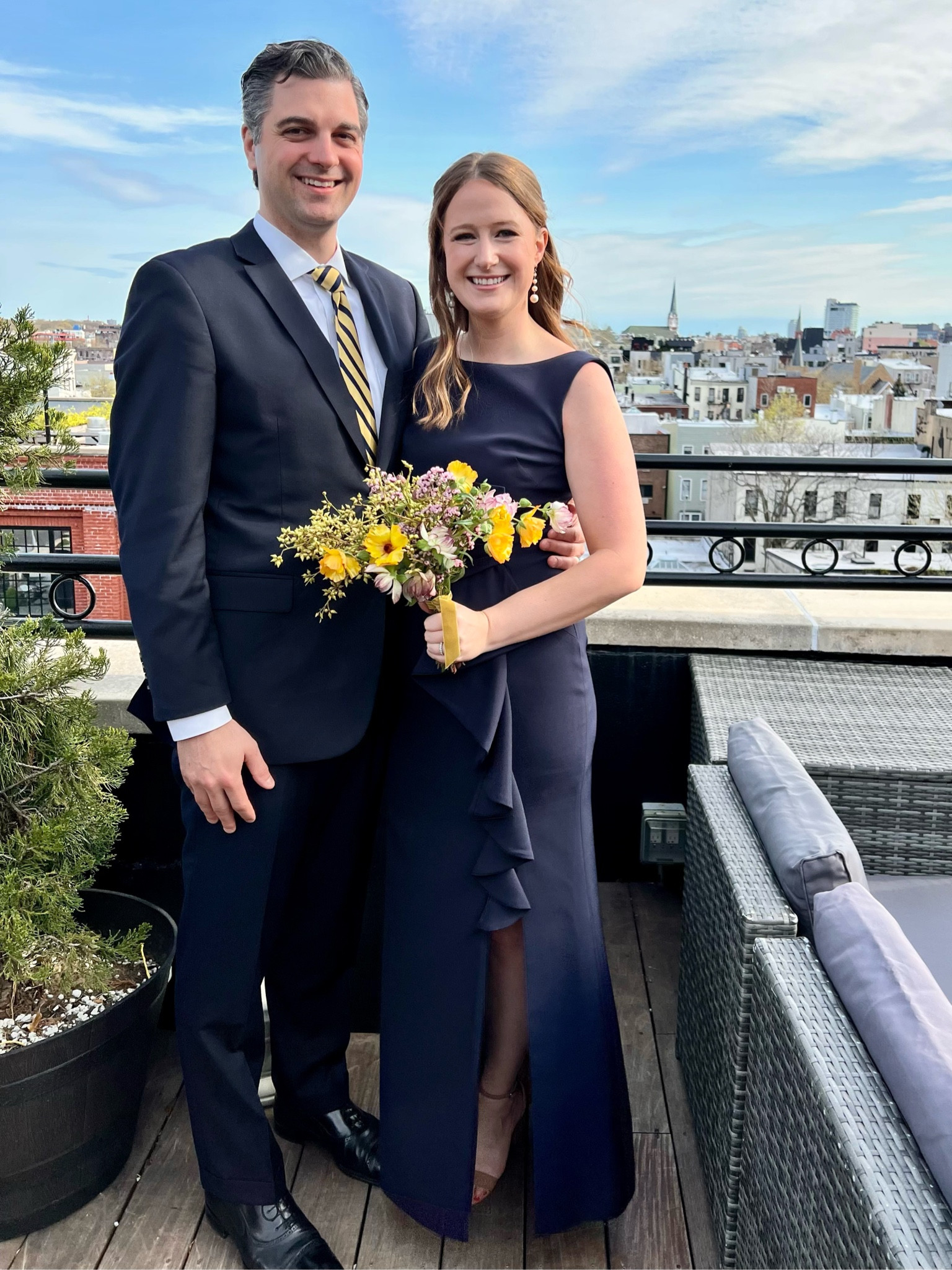 I love the higher neckline of this dress, the ruffles, & the slit. I felt it fit very TTS. I’m 5’9” and wore a small heel with it. The perfect wedding guest dress or bridesmaid dress if you can pick your own. 

#LTKwedding #LTKstyletip #LTKFind