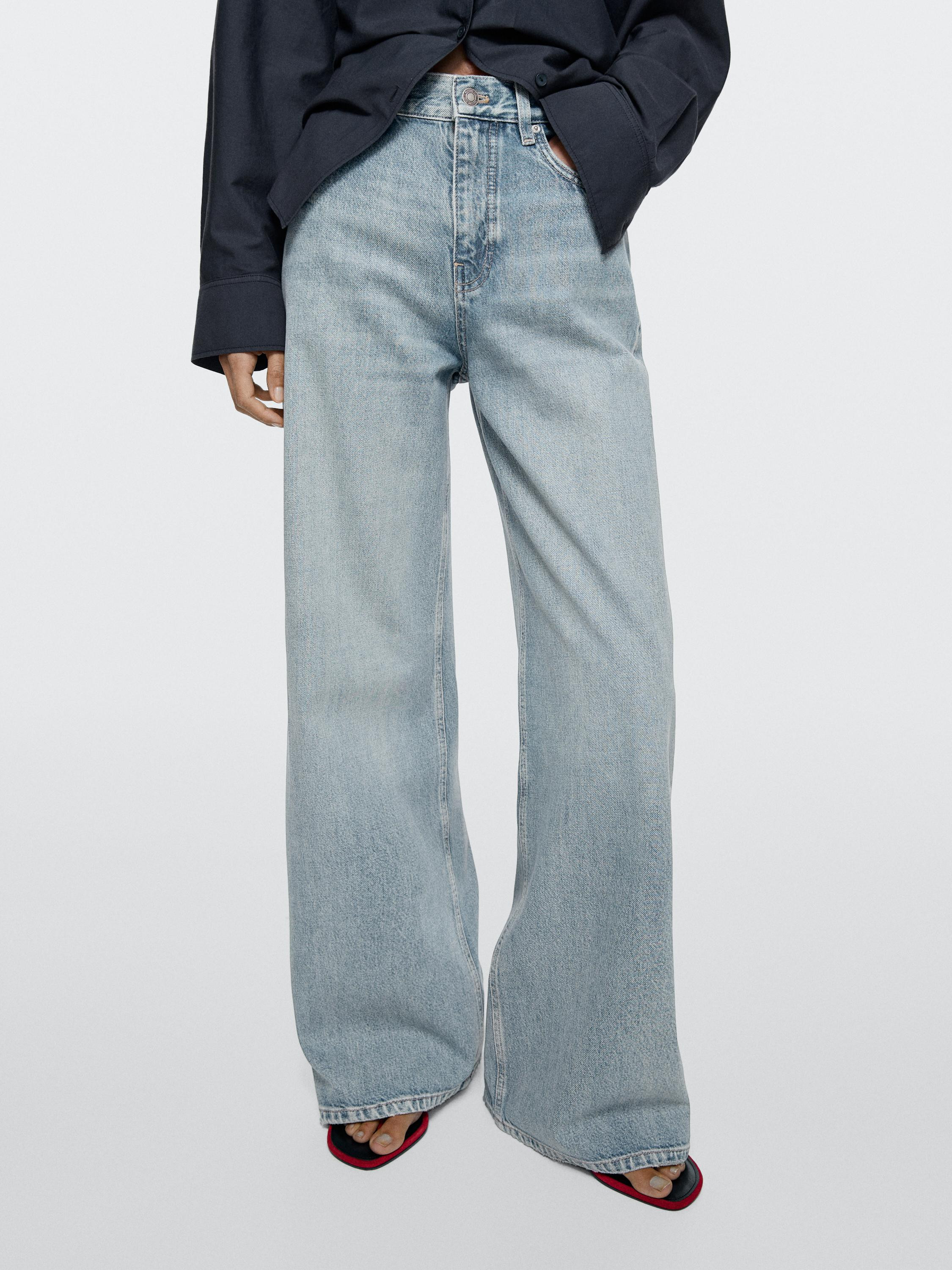 Wide-leg jeans | Massimo Dutti UK
