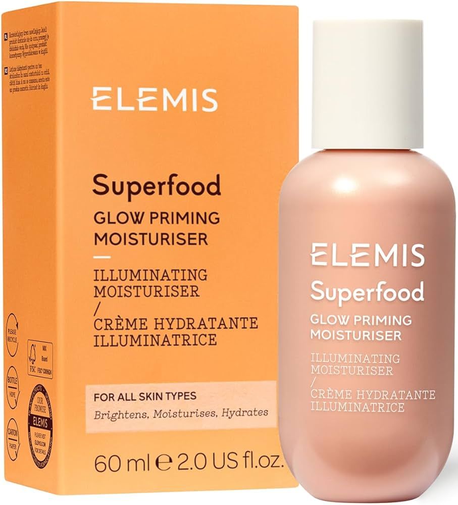 ELEMIS Superfood Glow Priming Moisturiser, Multitasking Formula Daily Moisturizer, Hydrating Prim... | Amazon (US)