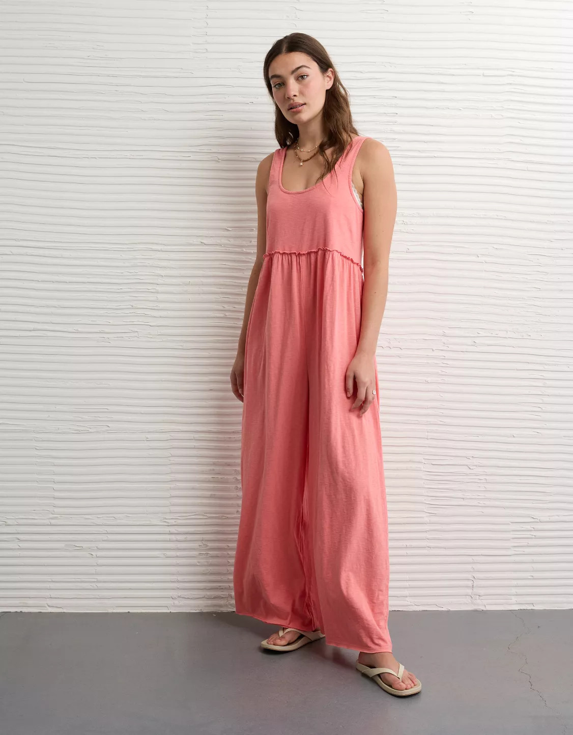 AE Sunchaser Scoop Neck Jumpsuit | American Eagle Outfitters (US & CA)