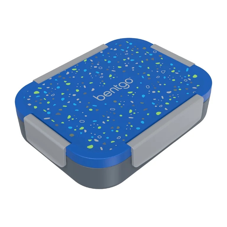 Bentgo Kids Lunch Box with Leakproof Lid and Tray - Geo Speckle Blue | Walmart (US)