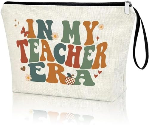 Amazon.com: Creakraft Teacher's Day Teacher Appreciation Gifts Makeup Bag IN MY TEACHER ERA Thank... | Amazon (US)