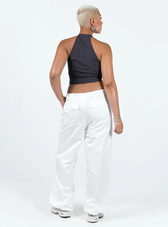 Harran Parachute Pants White | Princess Polly US