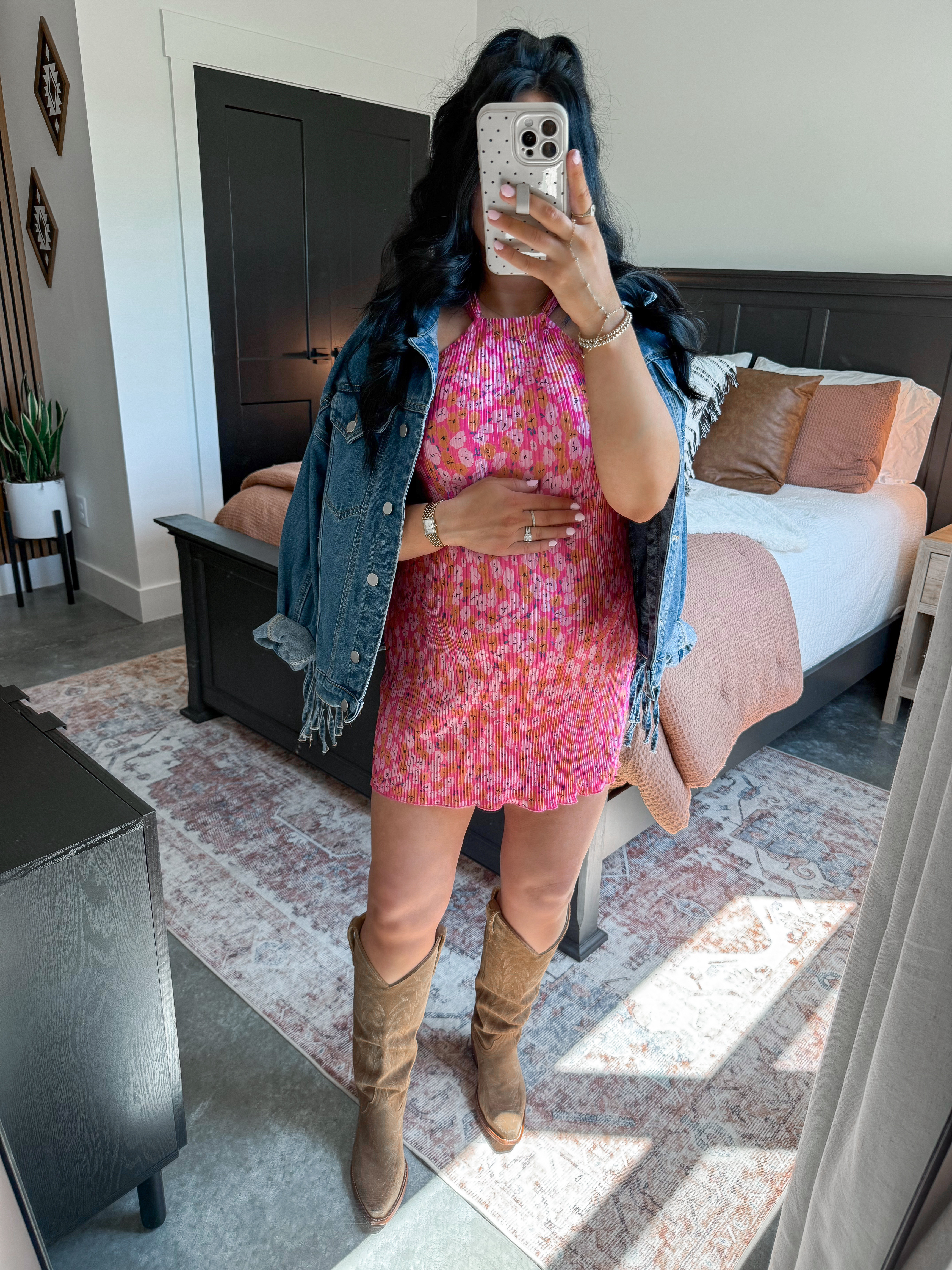 Bump Friendly Western Outfit 💕

Dress - xs (had this size pre-pregnancy, but definitely would have preferred to size up for the bump!)
Denim Jacket - medium

#LTKootd #LTKBump