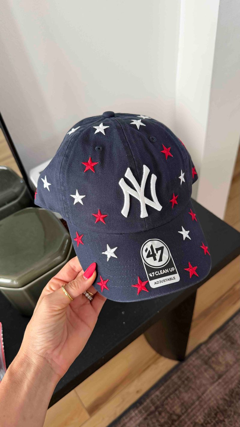 The cutest Yankees hat just arrived and I'm obsessed. ⭐️❤️🤍 This limited-edition '47 Clean Up cap is the perfect way to add a fun patriotic touch to your everyday outfits. Adjustable, comfortable, and goes with everything from leggings to denim. If you're looking for a cute women's baseball hat or a New York Yankees hat with a unique twist, this one's a must-have!

#yankeeshat #newyorkyankees #47brand #baseballcap #womensbaseballcap #patrioticstyle #redwhiteandblue #everydaystyle #casualstyle #amazonfashion #summerstyle #gamedaystyle #baseballstyle #ootd #fashionfinds #trendingnow #musthave #ltk #ltkfashion #ltkstyle #ltkfinds #shopmylook #momstyle #caps #accessories #viralfinds #giftideas #sportystyle #outfitinspo #everydayessentials

#LTKootd #LTKSaleAlert #LTKTravel