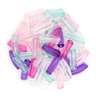 Transparent Plastic Tube Beads, 48ct. by Creatology™ | Michaels | Michaels Stores