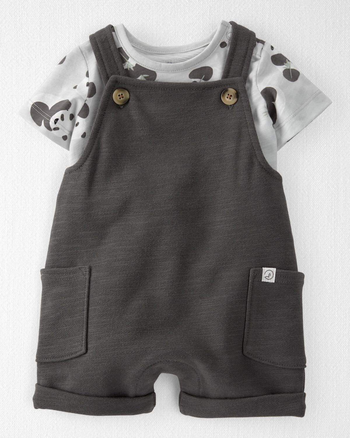 Baby 2-Piece Organic Cotton Shortall Set | Carter's