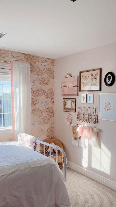 The scalloped rattan lamps from Lexies room are back in stock! Little girls room, girl room, kids bedroom, girls bedroom, kids decor, home decor, pink bedroom 

#LTKhome #LTKkids