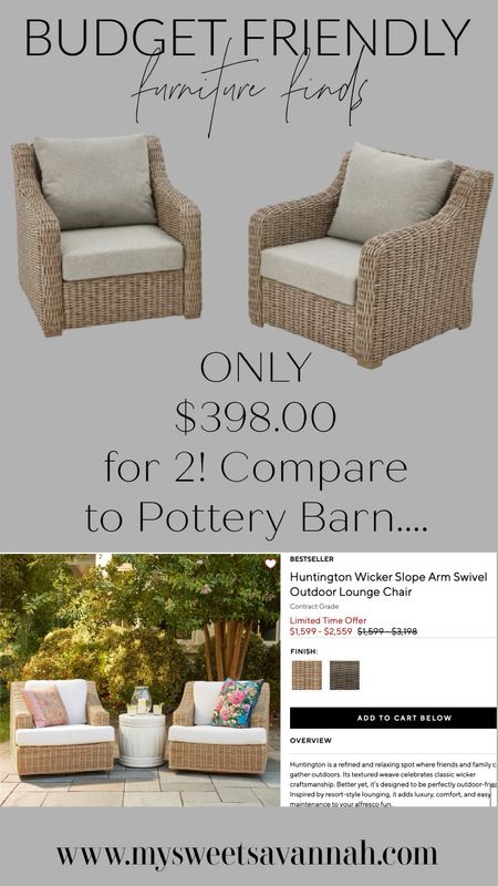 Budget friendly 
Pottery barn 
Walmart 
Wicker 
Outdoor chairs 
Swivel
Dining 
Lounge 
Patio 
Summer 
Look for less 

#LTKhome #LTKsalealert #LTKSeasonal
