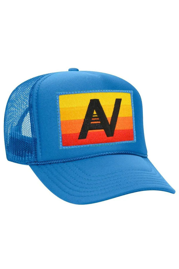 LOGO RAINBOW VINTAGE TRUCKER HAT | Aviator Nation