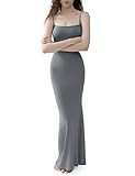 Amazon.com: PUMIEY Maxi Dress for Women Long Dresses Bodycon Dresses Summer Slip Dress Jet Black ... | Amazon (US)