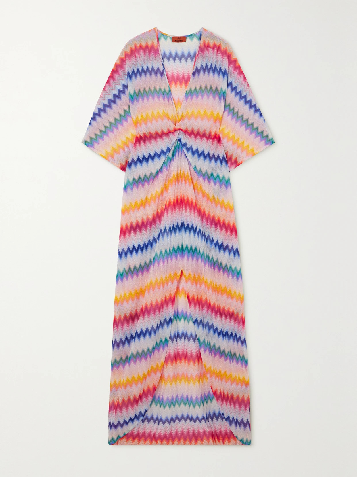 Missoni - Mare Twist-front Metallic Crochet-knit Kaftan - Multi - small | NET-A-PORTER APAC