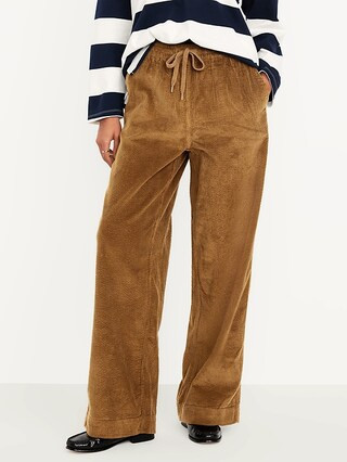 High-Waisted Pull-On Corduroy Pants | Old Navy (US)