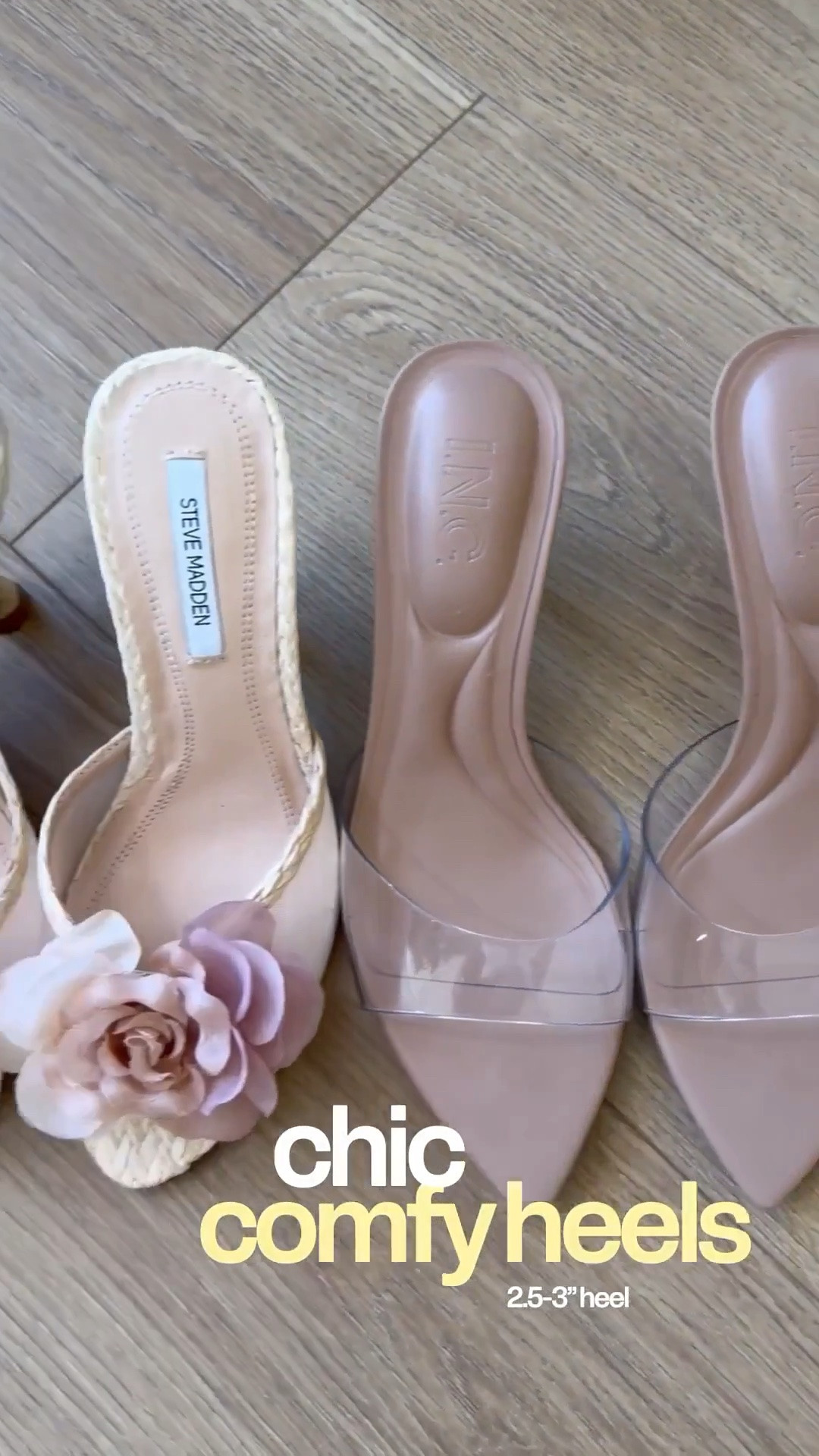 Omg the most chic comfy heels!!! ✨🤯💗
They’re all 2.5-3” heels

#LTKgrwm #LTKootd #LTKU