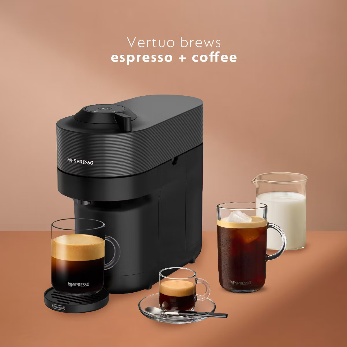 Nespresso Vertuo Pop+ Coffee and Espresso Maker by De'Longhi, Liquorice Black: Nespresso Machine ... | Target