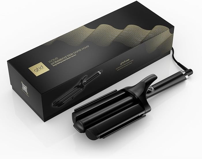 ghd Wave Triple Barrel Hair Waver, 1.3" Barrel, Black | Amazon (US)