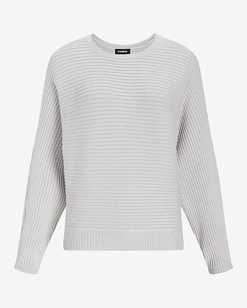 Ribbed Dolman Sleeve Sweater | Express