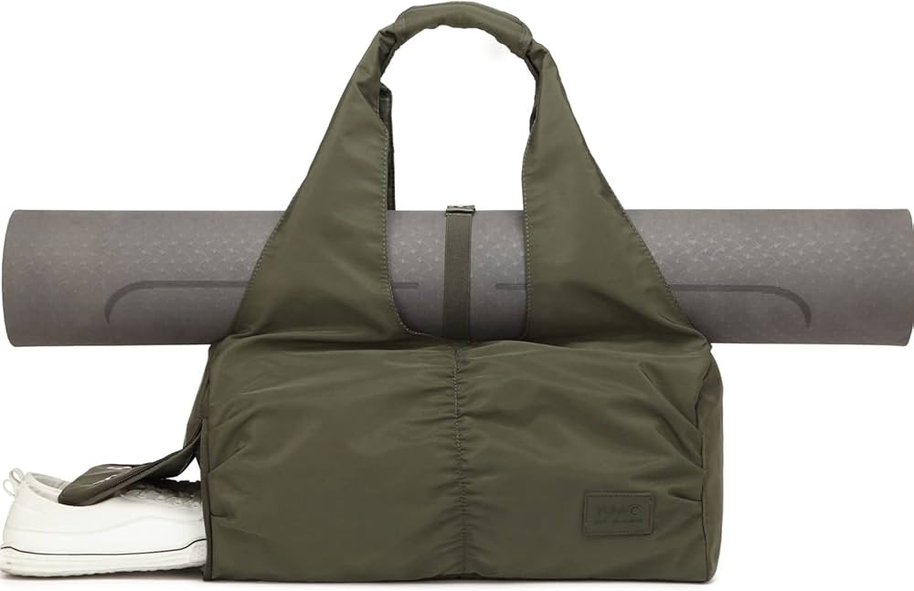 Travel Yoga Gym Bag for Women, Carrying Workout Gear, Makeup, and Accessories, Shoe Compartment a... | Amazon (US)