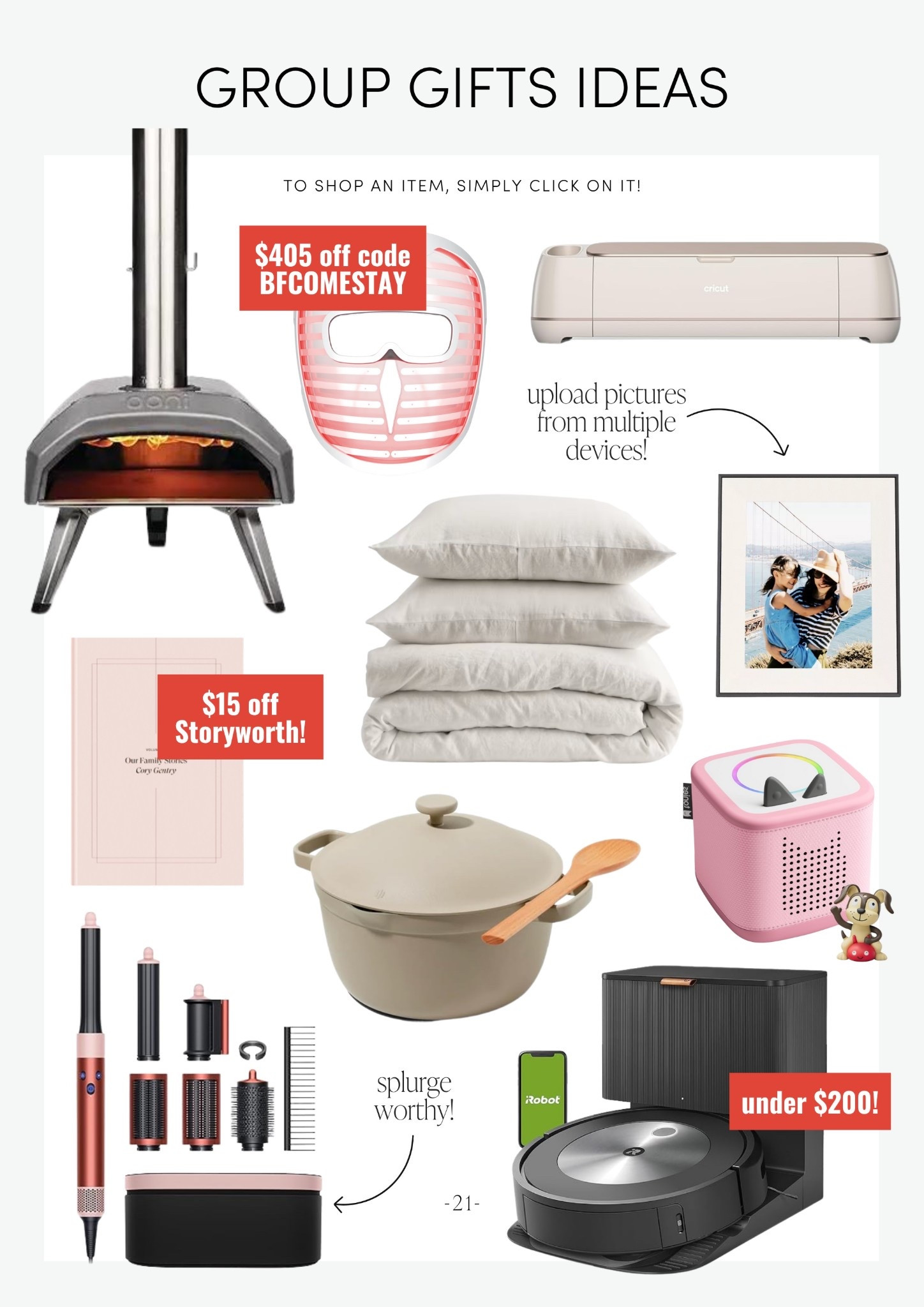 Group gift ideas! Perfect for families, coworkers, or friends who love to share. Thoughtful ideas that everyone can enjoy together!

ComeStayAwhile, Amanda Vernaci 

GroupGifts | HolidayIdeas | GiftGuide | ComeStayAwhile | AmandaVernaci | LTK gift guide | LTK holiday 

#LTKGiftGuide #LTKHoliday #LTKFamily