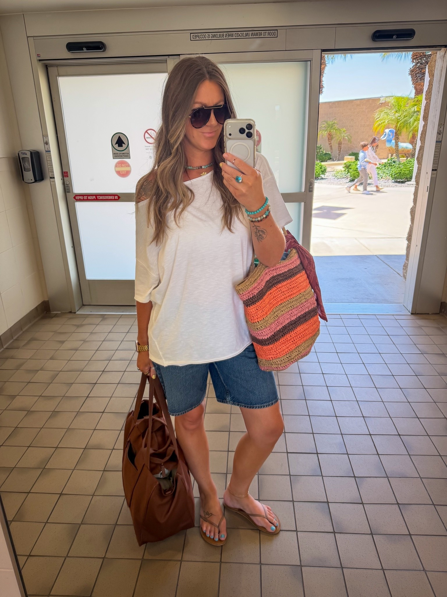 Travel outfit home PSP -> DEN
Large tee, 30 shirts, 11 sandals

#LTKTall #LTKOver40 #LTKTravel