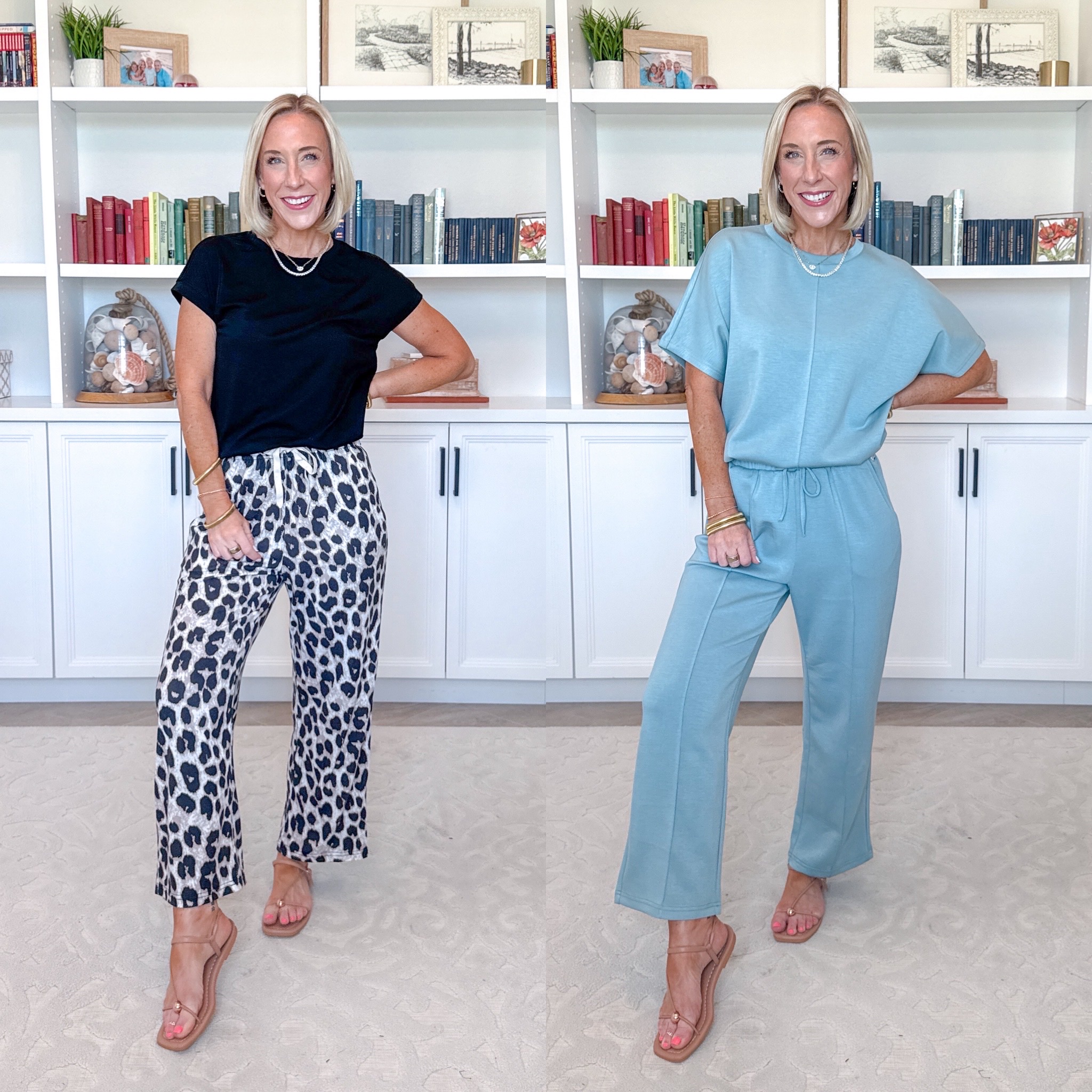 Two Piece Sets * Short Sleeve & Wide Leg Pants Two Piece Set - size Small. 11 colors. Seamed Short Sleeve Top & Wide Leg Pants Two Piece Set - size Small. 11 colors.

#LTKSeasonal #LTKOver40