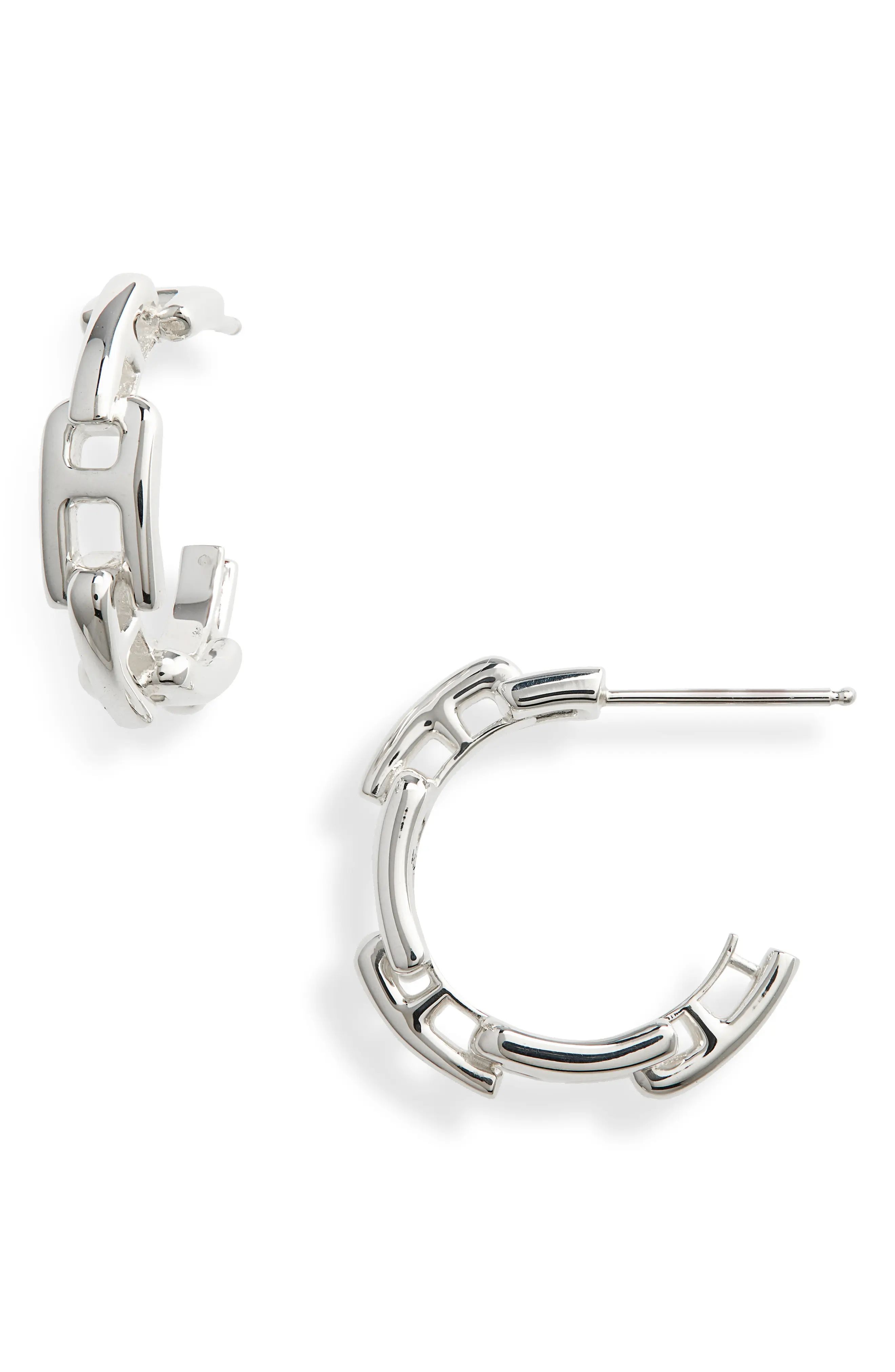 Ambush A-Chain Sterling Silver Hoop Earrings at Nordstrom | Nordstrom