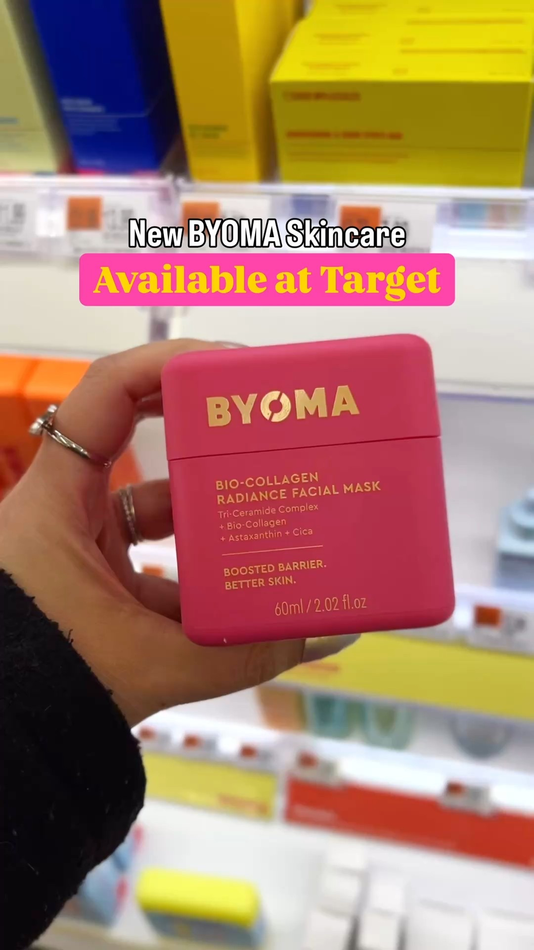 New at Target 
BYOMA Bio-Collagen Radiance Facial Mask - 2.02oz

Best sellers and travel size 

#LTKmorningroutine #LTKselfcare #LTKBeauty