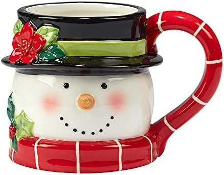 Certified International Holiday Magic Snowman 18 oz. Mugs, Set of 4, Multicolor | Amazon (US)