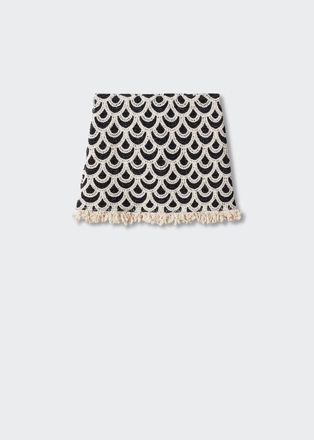 Geometric crochet skirt | MANGO (UK)