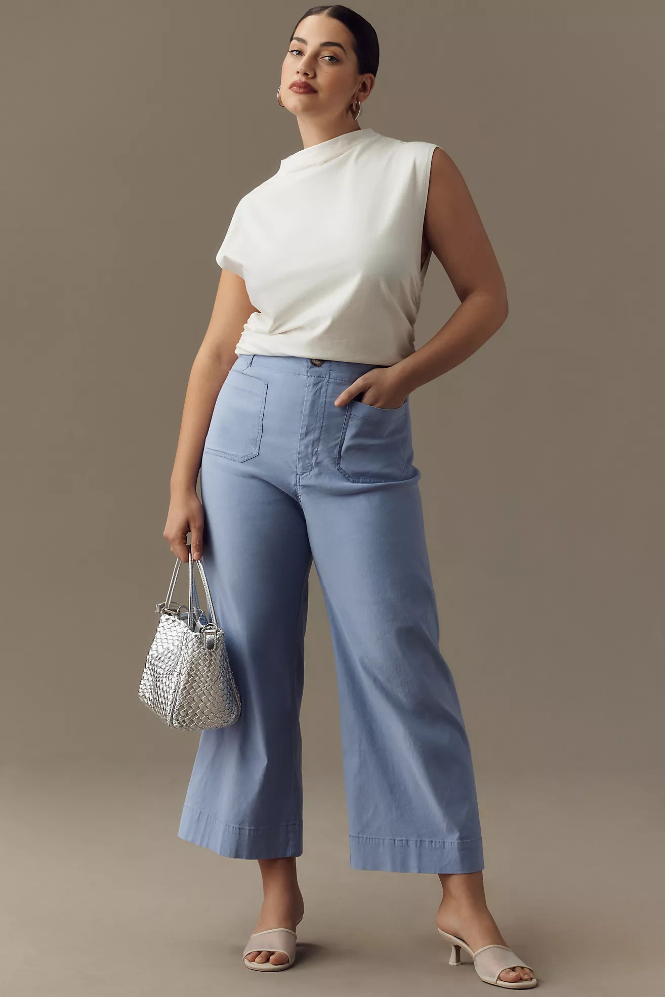 The Colette Cropped Wide-Leg Pants by Maeve | Anthropologie (US)