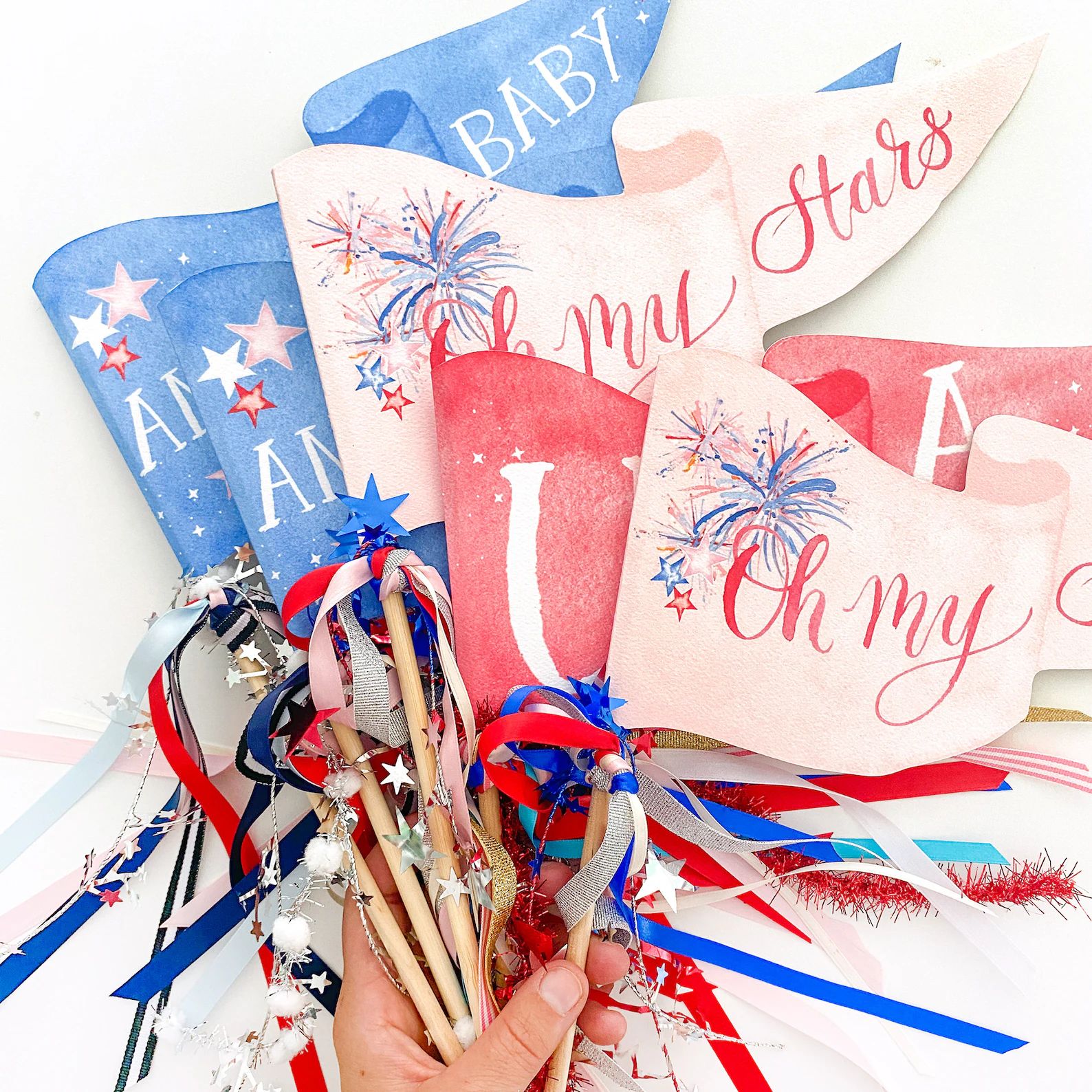 USA Party Pennant  July 4th Pennant  4th of July Party | Etsy | Etsy (US)