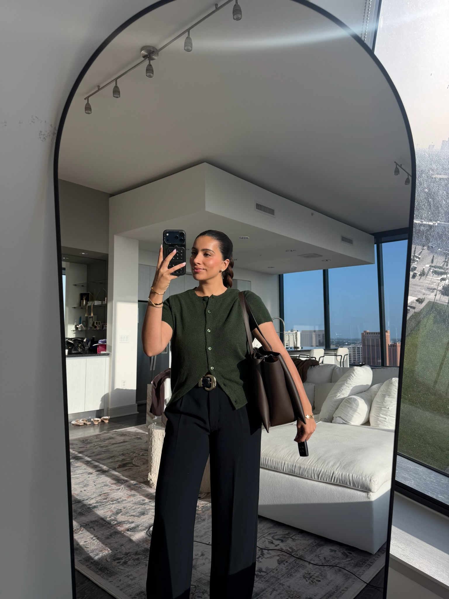 wearing a size L in this cardigan for an oversized look & size 8 in these pants

#everydayfashion #affordablefashion #casualchic 

 #LTKdayinmylife #LTKgrwm #LTKootd