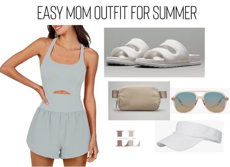 Mom outfit, summer style, romper, activewear, Amazon, lululemon, sandals, vacation outfits, travel outfit , pool day , beach 

#LTKFindsUnder50 #LTKStyleTip #LTKActive