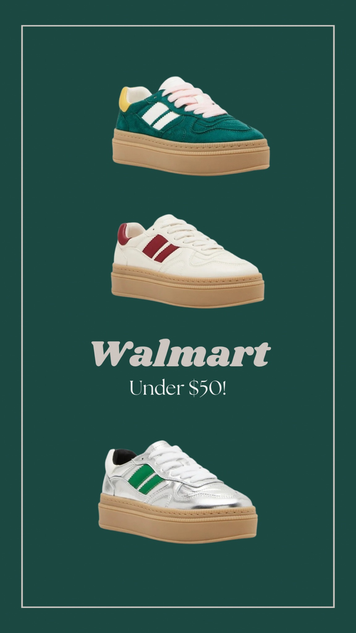 Cutest Walmart sneakers under $50!

#LTKFindsUnder50 #LTKShoeCrush