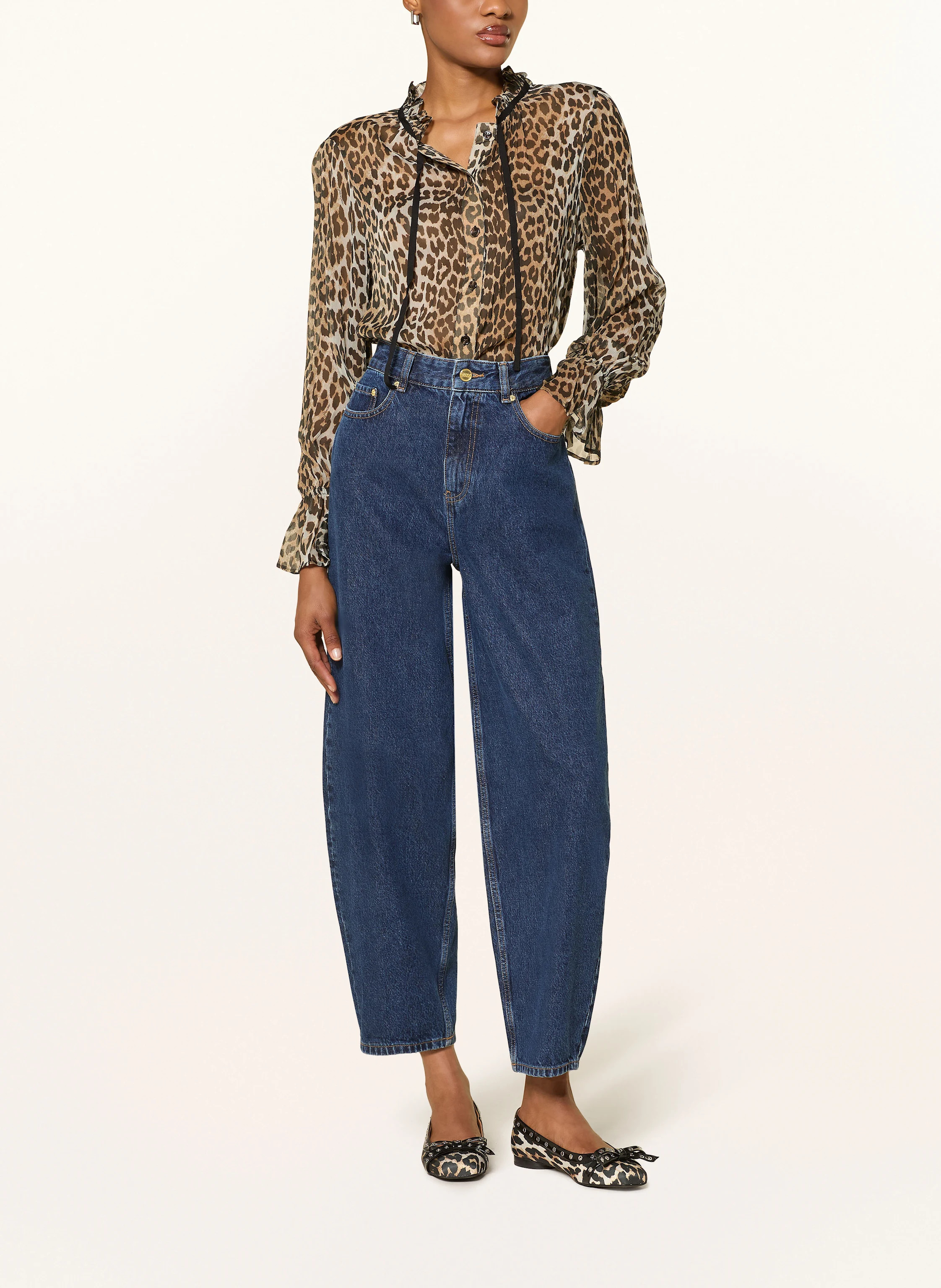 GANNI Barrel Jeans in 568 dark blue stone | Breuninger (DACH)