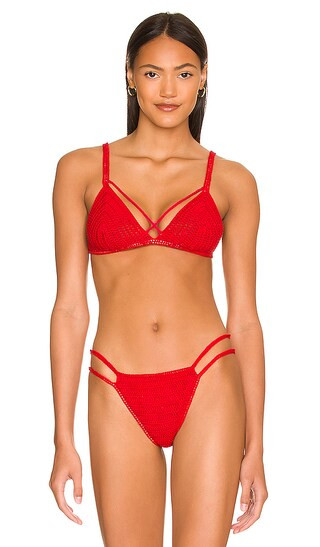 Lili Bikini Top in Cerise | Revolve Clothing (Global)