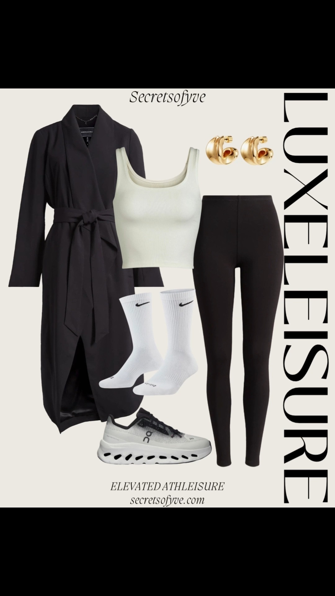 Secretsofyve: An elevated athleisure look! LUXELEISURE. Outfit of the day. 
#Secretsofyve #ltkgiftguide
Always humbled & thankful to have you here.. 
CEO: PATESI Global & PATESIfoundation.org
 @secretsofyve : where beautiful meets practical, comfy meets style, affordable meets glam with a splash of splurge every now and then. I do LOVE a good sale and combining codes! #ltkstyletip #ltksalealert #ltkfamily #ltku #ltkfindsunder100 #ltkfindsunder50 #ltkbeauty #ltkover40 #ltkplussize #ltkmidsize #ltktravel #ltkholiday #ltkmomlife #ltkvlog secretsofyve

#LTKSeasonal #LTKActive #LTKootd