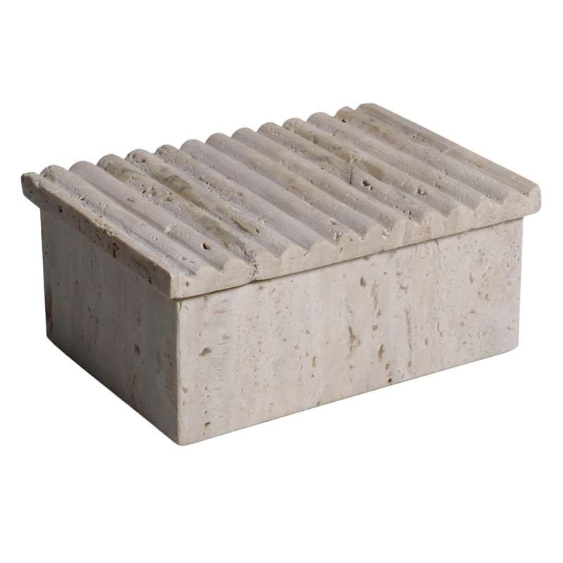 Crosby St. Travertine Box, 7x5 | At Home