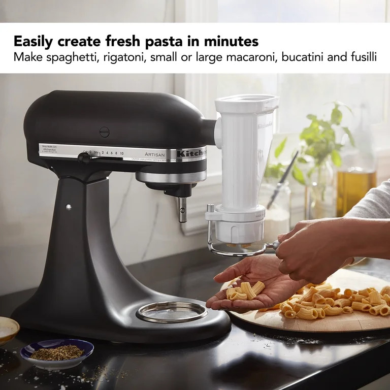 KitchenAid Gourmet Pasta Press Attachment for KitchenAid Stand Mixer, White KSMPEXTA | Walmart (US)