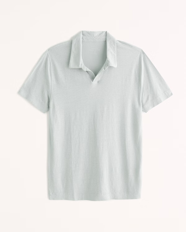 Summer Linen-Blend Polo | Abercrombie & Fitch (US)