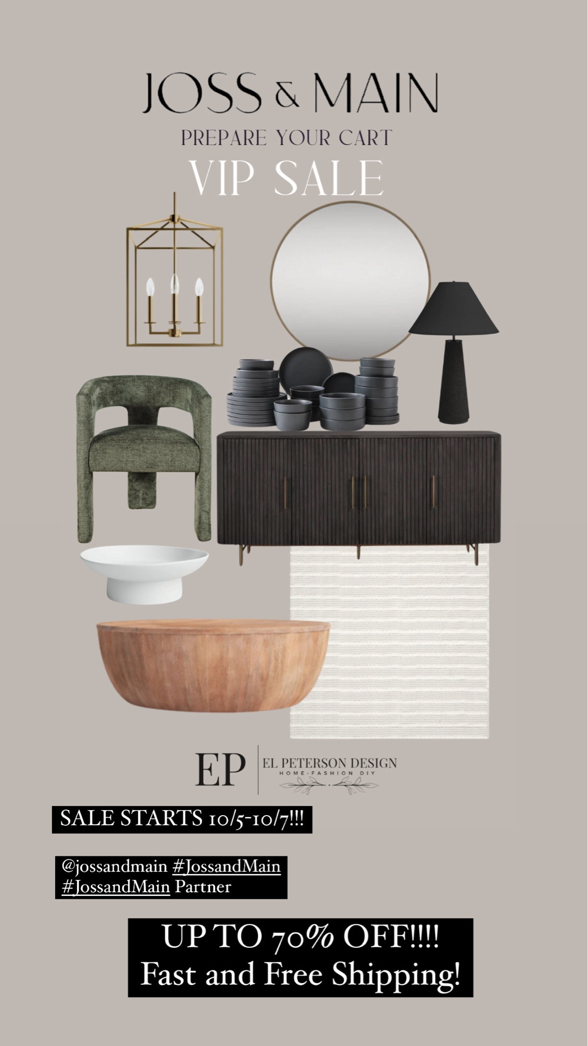 @jossandmain #jossandmain #jossandmainpartner
UP TO 70% OFF!!! Fast and Free Shipping!
 VIP sale

#LTKHome #LTKSaleAlert