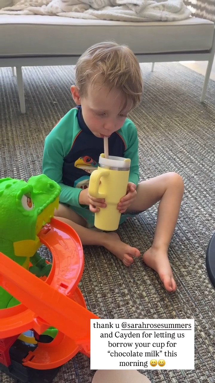 He’s loving his “chocolate milk” this morning 😉

#LTKKids #LTKFamily #LTKSwim