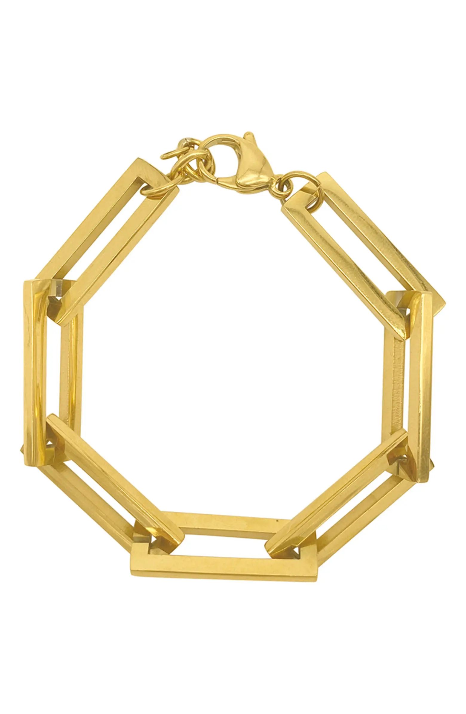Water Resistant 14K Gold Plated Chain Bracelet | Nordstrom Rack