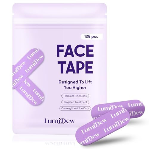 LumiDew Smile Line & Anti Wrinkle Patches - Face Tape for Wrinkles, Forehead & Lips | Japanese Face Tape Lifting & Anti Wrinkle Tape for Face | Forehead Wrinkle Patches Overnight | Amazon (US)