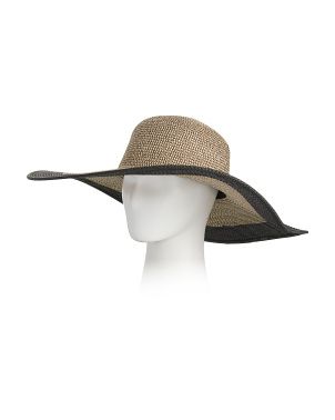 Made In Italy Large Metallic Floppy Hat | TJ Maxx